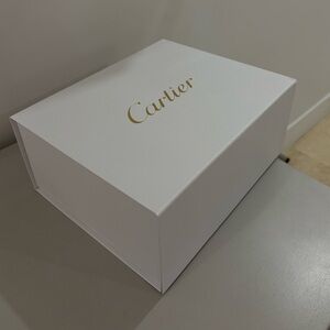 Cartier White Box with Gold Logo